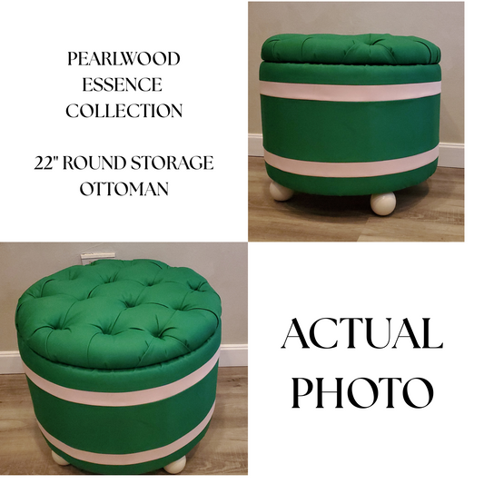 Caribbean Essence | Pearlwood Essence Storage Ottoman