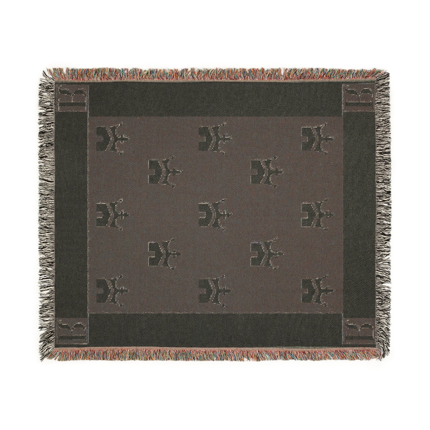 Reignford Woven Throw Blanket - Black