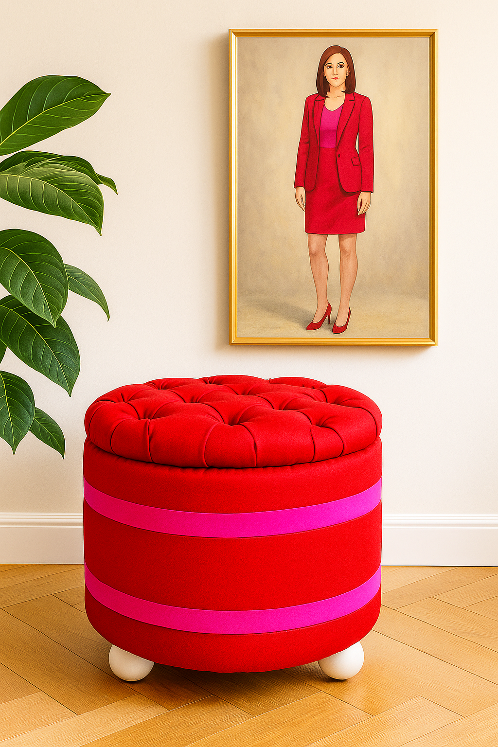 Sorority Inspired | Pearlwood Essence Storage Ottoman