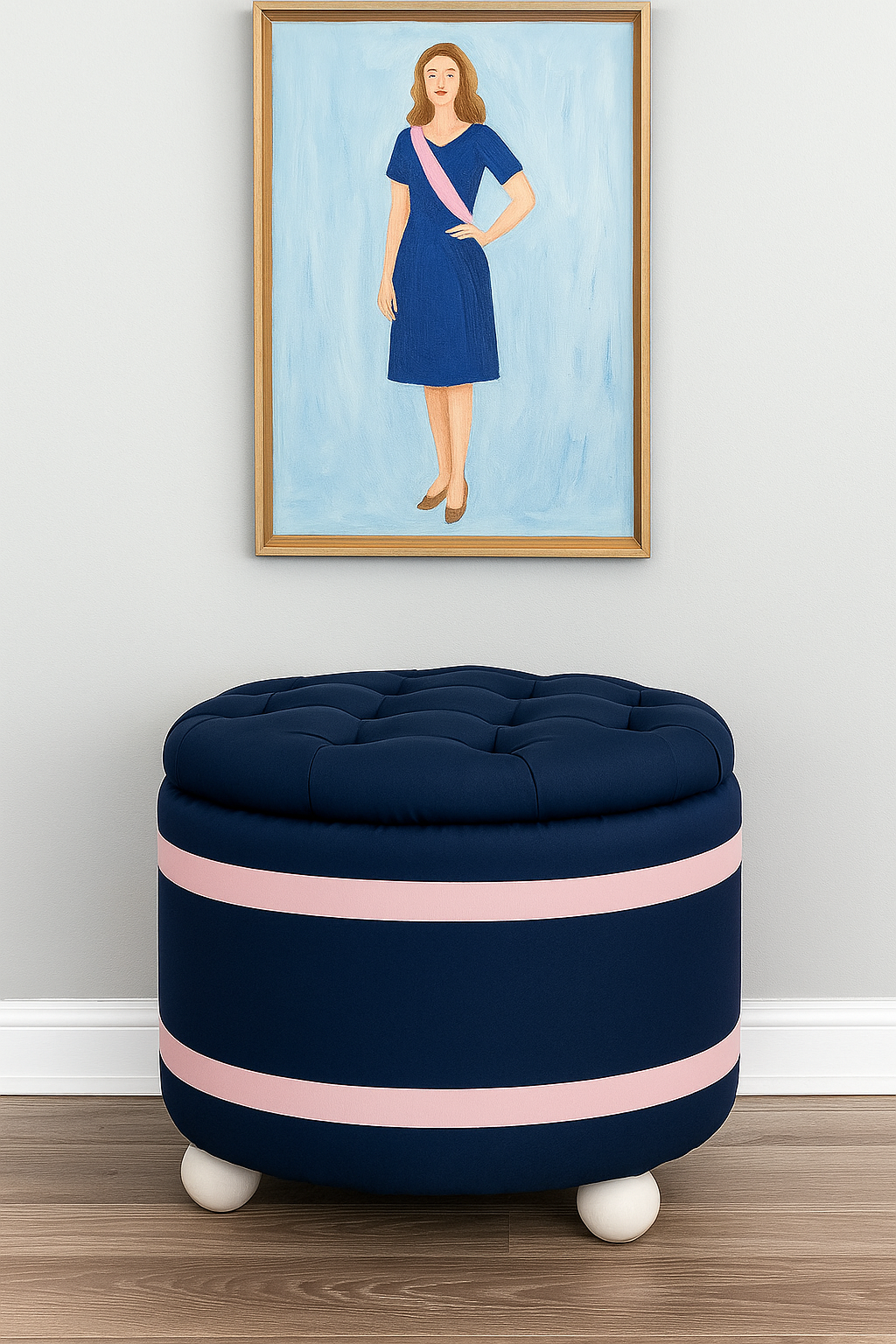 Sorority Inspired | Pearlwood Essence Storage Ottoman