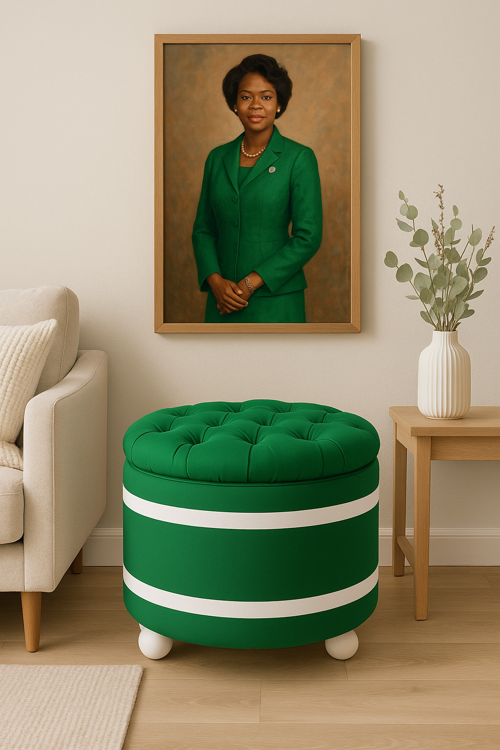 Sisterhood Inspired | Pearlwood Essence Storage Ottoman