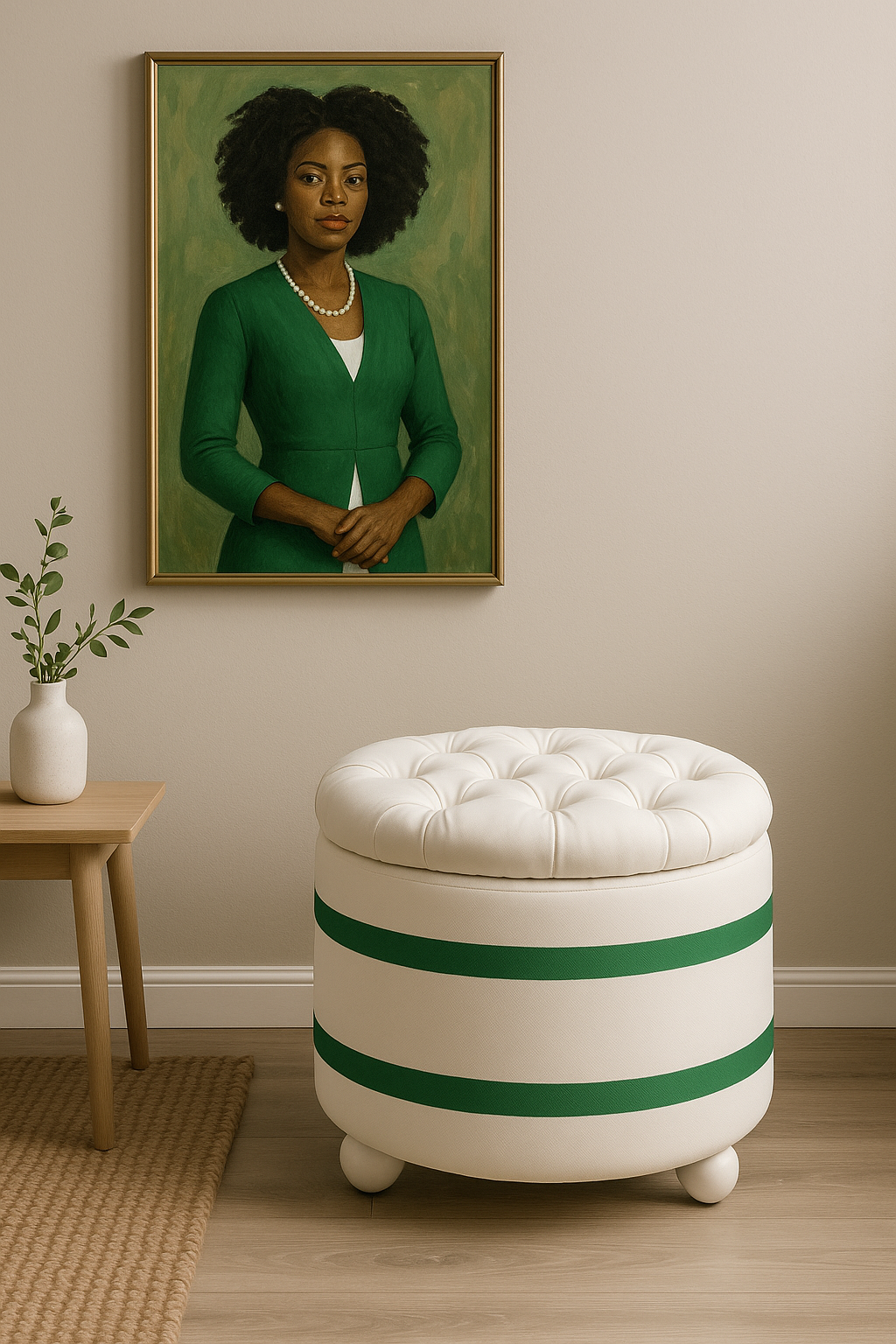 Sisterhood Inspired | Pearlwood Essence Storage Ottoman