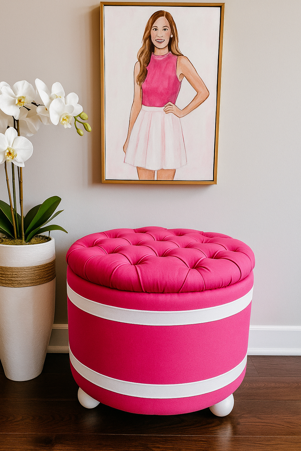 Sorority Inspired | Pearlwood Essence Storage Ottoman