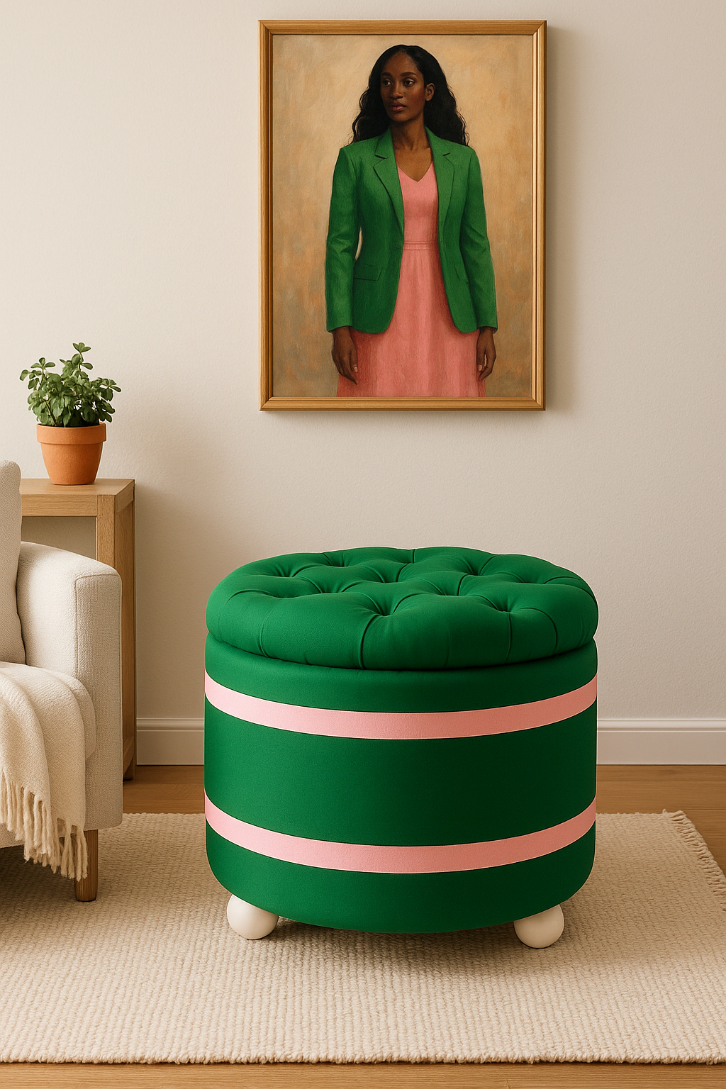 Sisterhood Inspired | Pearlwood Essence Storage Ottoman