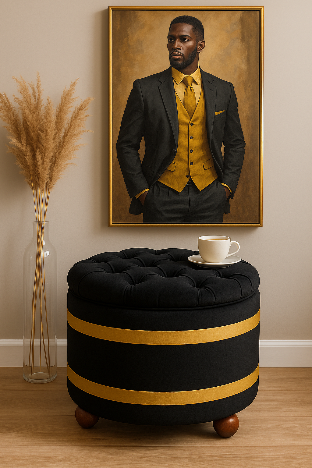 Brotherhood Inspired | Pearlwood Essence Storage Ottoman
