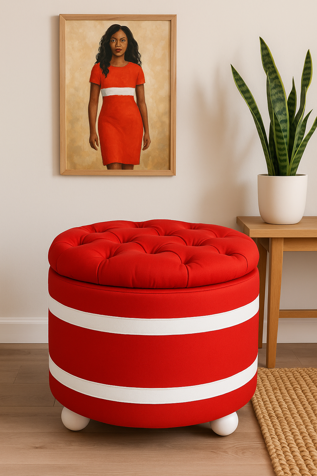 Sisterhood Inspired | Pearlwood Essence Storage Ottoman