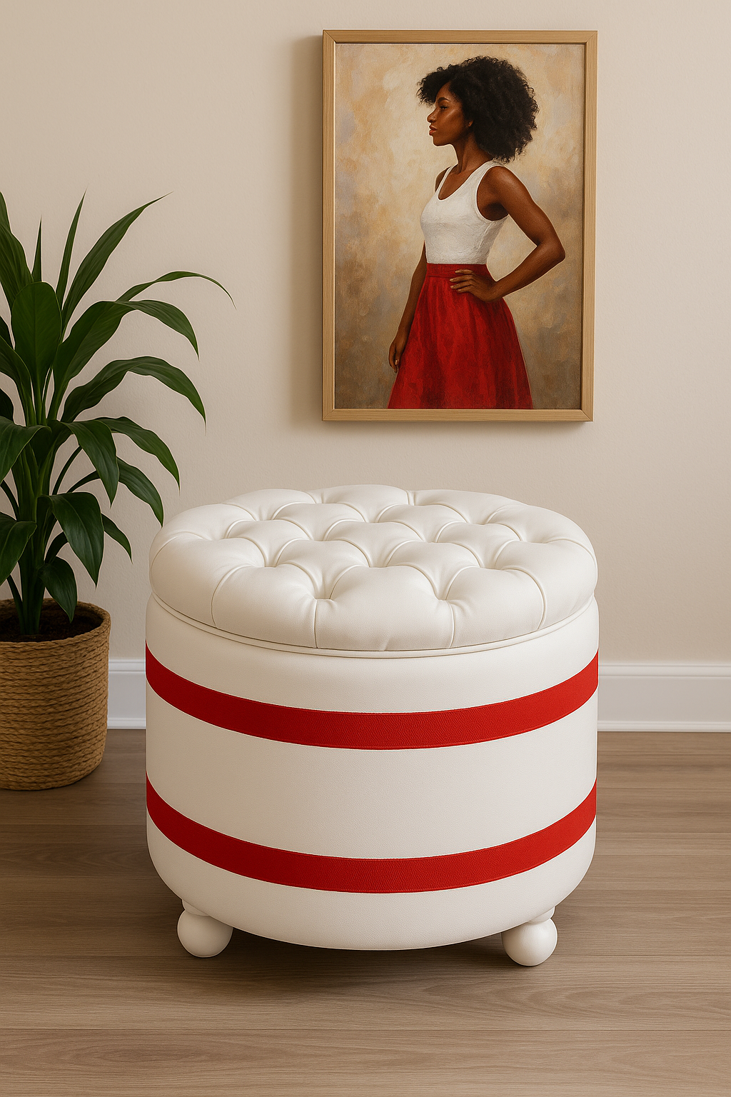 Sisterhood Inspired | Pearlwood Essence Storage Ottoman