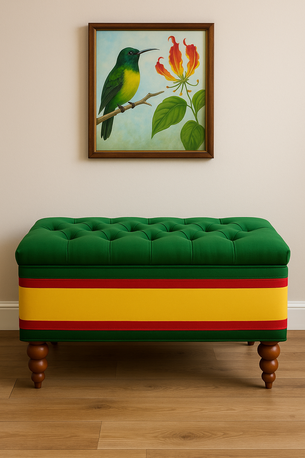Caribbean Essence | Pearlwood Essence Storage Bench