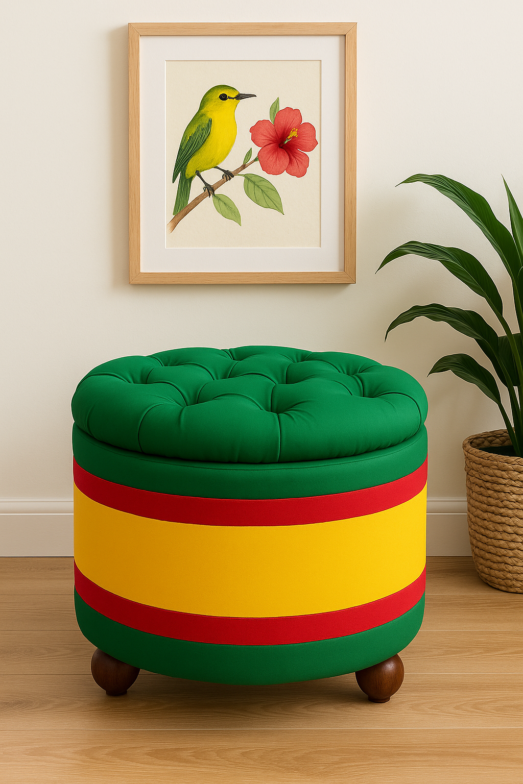 Caribbean Essence | Pearlwood Essence Storage Ottoman
