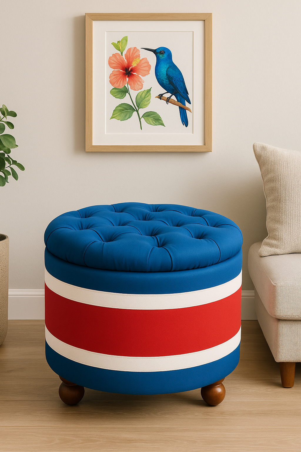 Caribbean Essence | Pearlwood Essence Storage Ottoman