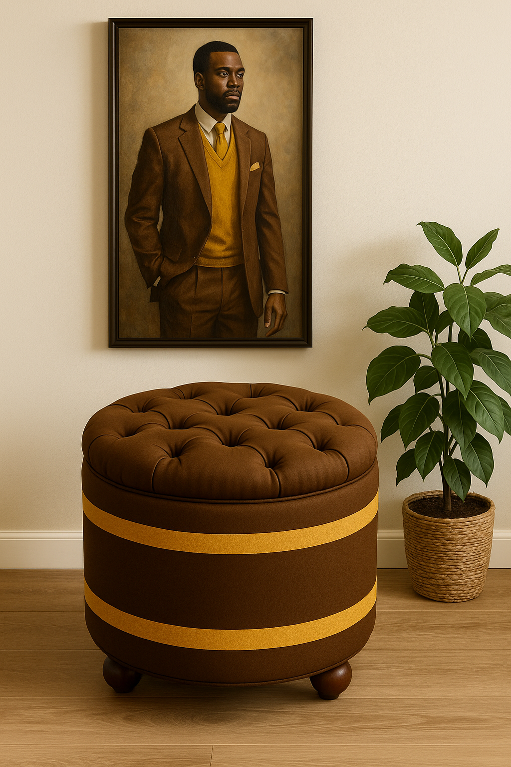 Brotherhood Inspired | Pearlwood Essence Storage Ottoman