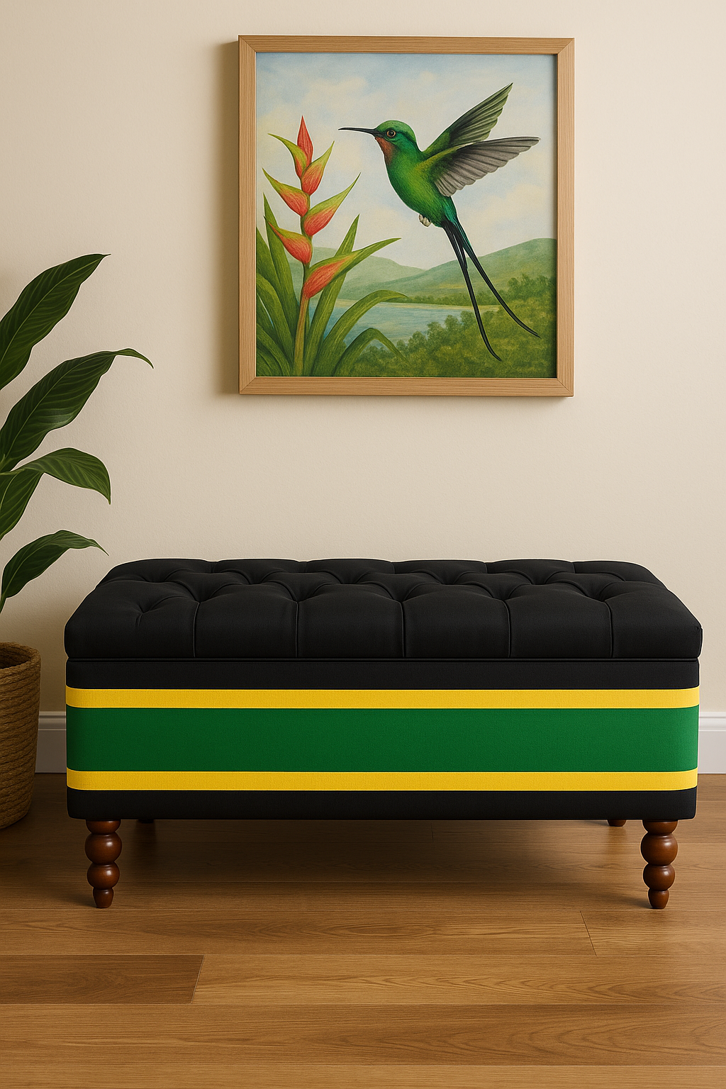 Caribbean Essence | Pearlwood Essence Storage Bench