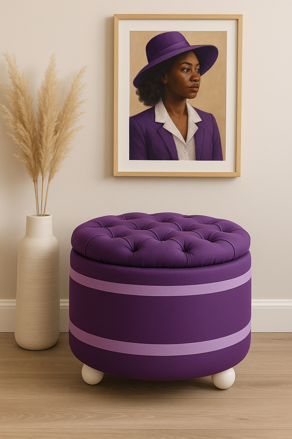 Sisterhood Inspired | Pearlwood Essence Storage Ottoman