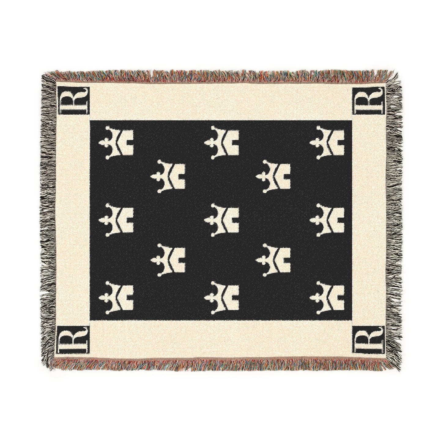 Reignford Woven Throw Blanket - Black