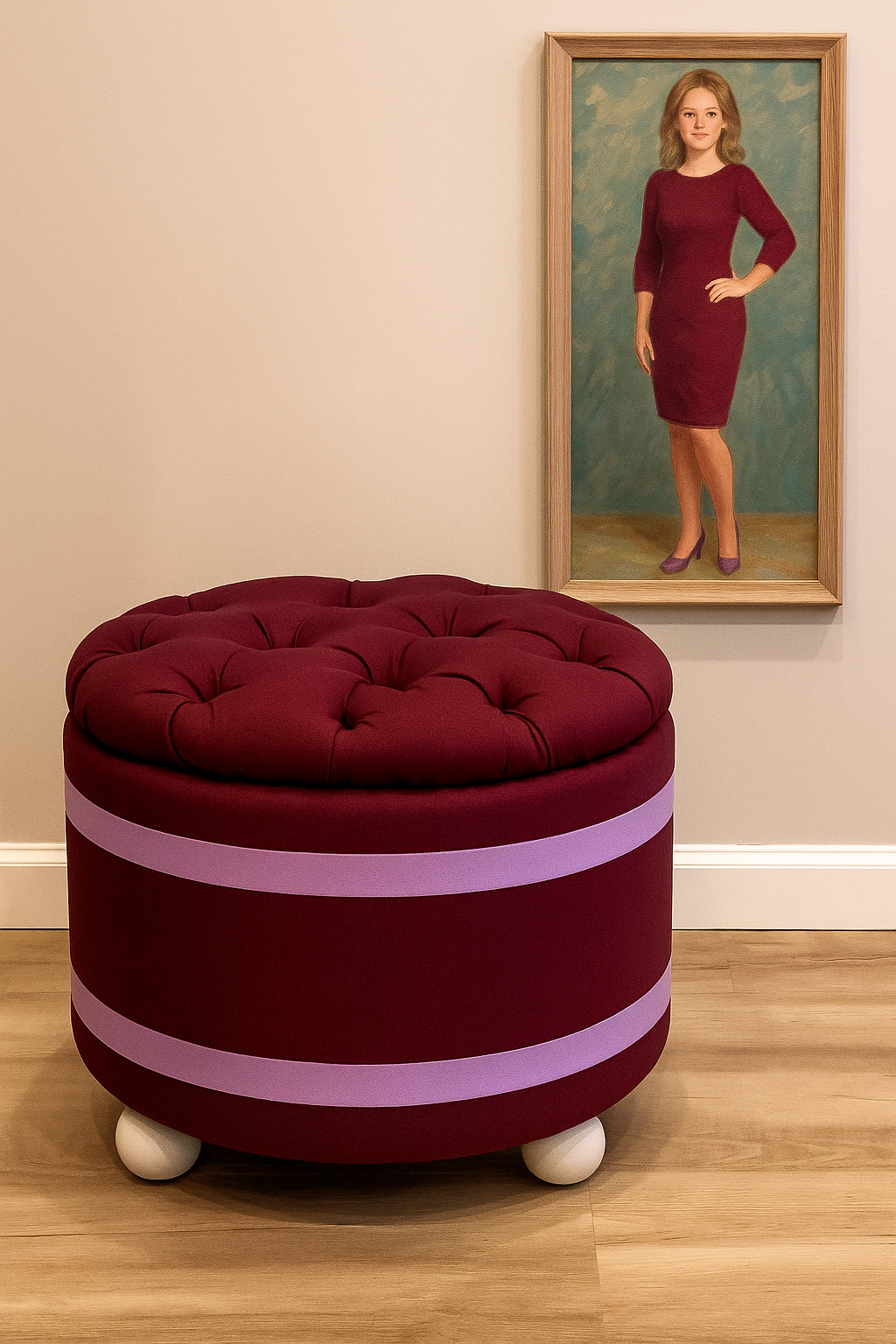 Sorority Inspired | Pearlwood Essence Storage Ottoman
